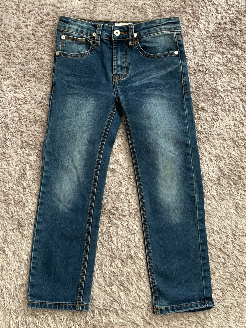 Hudson Boys Medium Blue Slim Straight Stretch Denim Jeans